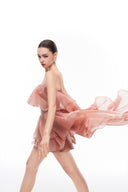 LUCILLA • Noma Couture Organza Corset Ruffle Mini Dress