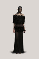 Snapper Sheath Flower Applique Chiffon Floor Length Dress for women, fro m DAS LA VIE, The Viet Concept 