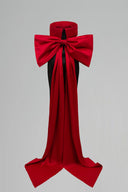 Strapless Fold Over Midi Dress with Oversized Bow Back Train for women, from IHF STUDIO, The Viet Concept 