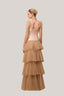 Imperium Layered Corset Waist Mesh Taffeta Maxi Dress for women, from Calista, The Viet Concept 