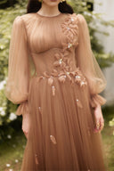 Rosina Embroidered Elegance Long Sleeve Gown for women, from JOSEPHINE, The Viet Concept 