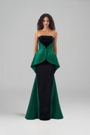 Celestine Crystal Draped Bustier Mermaid Evening Gown for women, from IHF ATELIER, The Viet Concept 