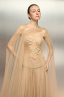 Aqahwan Pearl-Embellished Tulle & Lace Corset Evening Gown for women, from 21SIX, The Viet Concept
