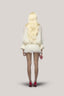  White Latisha Peplum Johnny Collar Organza Voile Mini Set for women, from Das La Vie, The Viet Concept 