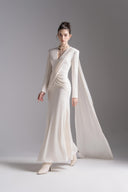 L'ALLÉE • Light Cream Vest Grace Evening Gown