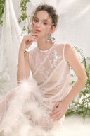Dulcie Sheath See-Through Lace Ankle Length Dress for women, from ARTI APPAREL, The Viet Concept