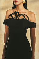 Fleur de Cristal Off-Shoulder Maxi Gown for women, from L'SCARLETT, The Viet Concept