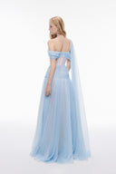 JOSÉPHINE • Angelie Ethereal Chiffon & Tulle Floor-Length Gown