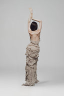 Brown Cassandra Maxi Dress for women, from La Vierge, The Viet Concept 