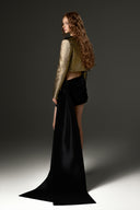 Black Silk-Lined Taffeta Bralette for women, from IHF STUDIO, The Viet Concept