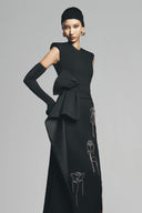 Douglasy Sheath Cap Sleeved Polyester Ankle Length Dress for women, from Maison Des Copains, The Viet Concept