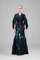 Lily Noir - Sculpted Elegance Black Evening Dress for women, from Tiny Ink, The Viet Concept