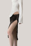 Black Monica Lace Tube Midi Skirt for women, from La Vierge, The Viet Concept 