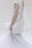 Primevality Sequin Chiffon Cowl Mini Dress for women, from SORAMAME, The Viet Concept