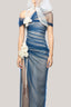 Kaiser Sheath Side Slit Mesh Spandex Maxi Dress for women, from Das La Vie, The Viet Concept 