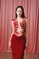 Ethereal Crest Cape Gown for women, from DO LONG, The Viet Concept 
