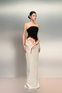 Shamsa Crystal Petal Silk Taffeta Evening Gown for women, from 21SIX, The Viet Concept