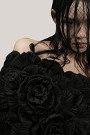 Snapper Sheath Flower Applique Chiffon Floor Length Dress for women, fro m DAS LA VIE, The Viet Concept 