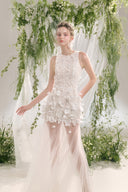 Flarin Mermaid Flower Applique Lace Floor Length Dress for women, from ARTI APPAREL, The Viet Concept 