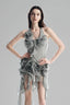 Electric Blue 3D Floral Wrap Dress for women, from Must Have, The Viet Concept 