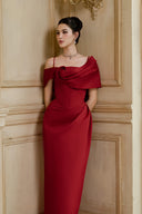 Red Elara Maxi Dress for women, from CALISTA, The Viet Concept 