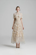 MADDY HATES ROSE • Valenne Elegant Lace Midi Dress