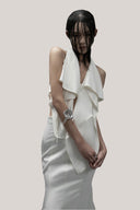 Goby Halter Extended Flap Silk Top for women, from DAS LA VIE, The Viet Concept 