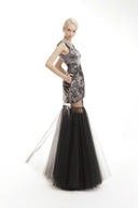 SORAMAME • Black Convergence Multi-Layer Tulle Flared Maxi Skirt