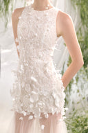Flarin Mermaid Flower Applique Lace Floor Length Dress for women, from ARTI APPAREL, The Viet Concept 