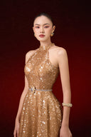 Helen Étoile Embellished Halter Gown for women, from JOSEPHINE, The Viet Concept 