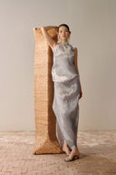 LECIA • Éclat Silver Karl Mayer Evening Gown