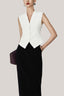 HOBB • Vespera Straight Back Slit Twill Ankle Length Skirt