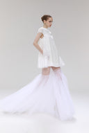 Primevality Sequin Chiffon Cowl Mini Dress for women, from SORAMAME, The Viet Concept