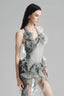  Electric Blue 3D Floral Wrap Dress for women, from Must Have, The Viet Concept 