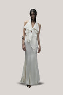 Goby Halter Extended Flap Silk Top for women, from DAS LA VIE, The Viet Concept 