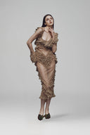 Eurydice Midi Dress for women, from La  Vierge, The Viet Concept 