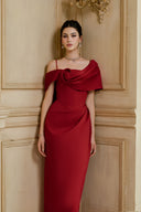 Red Elara Maxi Dress for women, from CALISTA, The Viet Concept 
