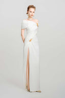Celeste Crystal Detail Crepe Dress for women, from DO LONG, The Viet Concept 