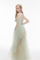 JOSÉPHINE • Blair Tulle Sculpted Floor-Length Gown