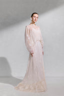 Solara Pleated Lace Couture Dress for women, from ARTI, The Viet Concept 