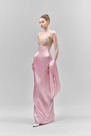 Serilda Sheath High Waist Crepe Floor Length Skirt for women, from Maison Des Copains, The Viet Concept 