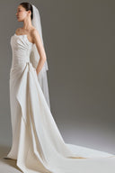 Dual Flow Asymmetric Off-Shoulder Convertible Sheath Gown for women, from LINH DOAN, The Viet Concept