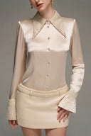 Celestia Crystal Low-Rise Mini Skirt for women, from IHF STUDIO, The Viet Concept 