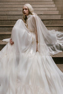 Antonia Pearlescent Cape Gown for women, from WHITE PLAN, The Viet Concept