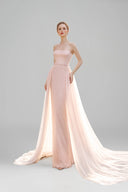 Valérie Pearl Silk Cat-Ear Bustier Couture Gown with Tulle Wings for women, from 21SIX, The Viet Concept