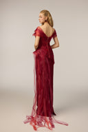 21SIX • Kalina Tulle & Royal Taffeta Crystal-Embellished Gown