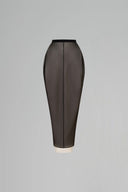 LE LAM AMARÉ • Silk Organza Sculpted Pencil Skirt