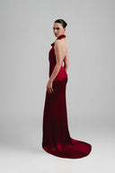 Aspartam Mermaid Halter Neck Silk Satin Floor Length Dress for women, from Ha Thanh Viet, The Vier Concept