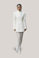 White Delphine Vest for women, from HUONG, The Viet Concept 