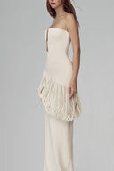 White Isolara Maxi Dress for woman, from POEM, The Viet Concept 
